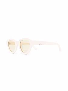 HUMA EYEWEAR Dug zonnebril met rond montuur - Beige