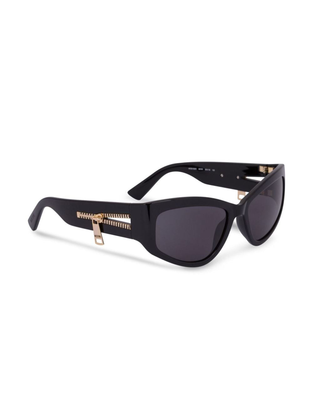 Moschino Eyewear Zonnebril met cat-eye montuur en ritsdetail - Zwart