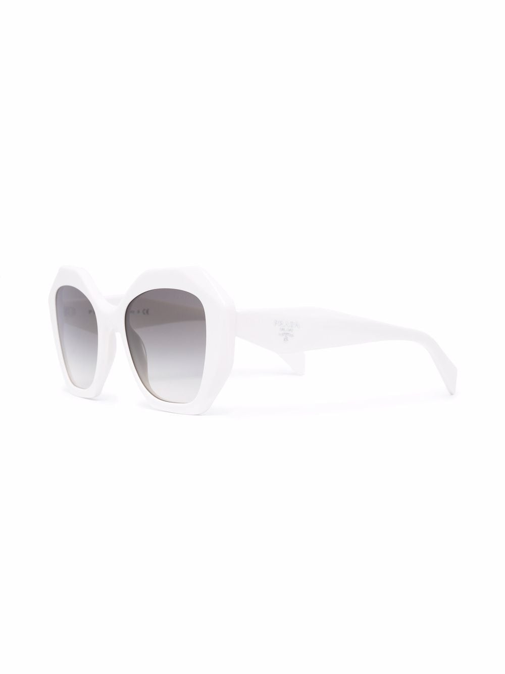 Prada Eyewear Zonnebril met geometrisch montuur - Wit