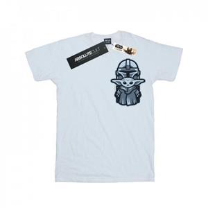 Star Wars Mens The Mandalorian Mando Child Combo Breast Print T-Shirt