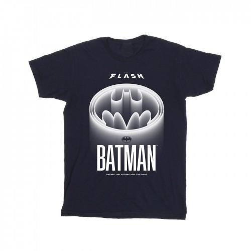 DC Comics Mens The Flash Batman White Logo T-Shirt