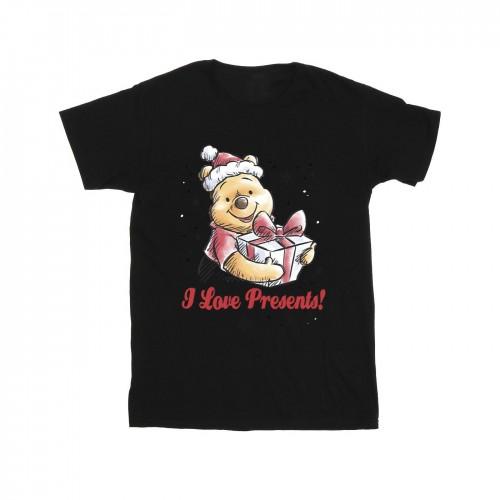 Disney Mens Winnie The Pooh Love Presents T-Shirt