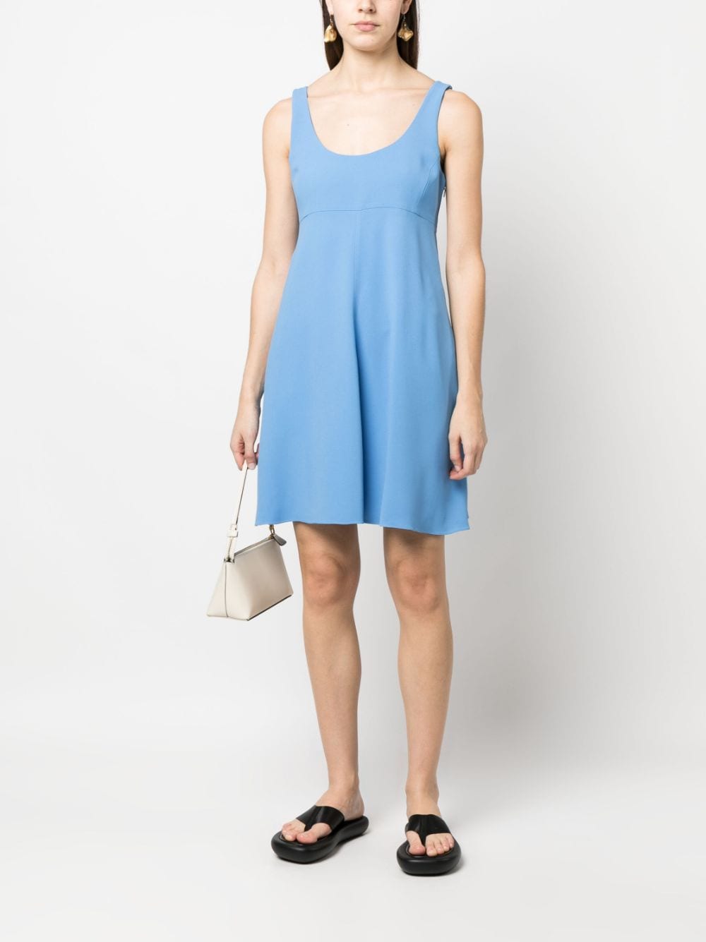 Emporio Armani Mouwloze maxi-jurk - Blauw