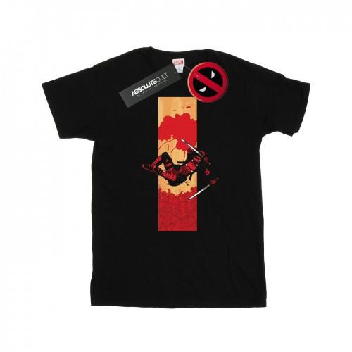 Marvel Mens Deadpool Blood Strip T-Shirt