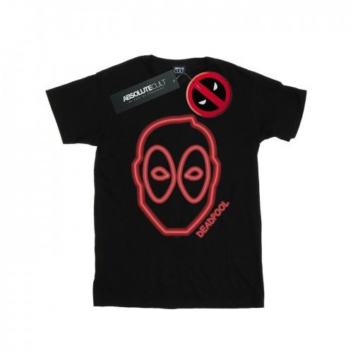 Marvel Mens Deadpool Neon Head T-Shirt