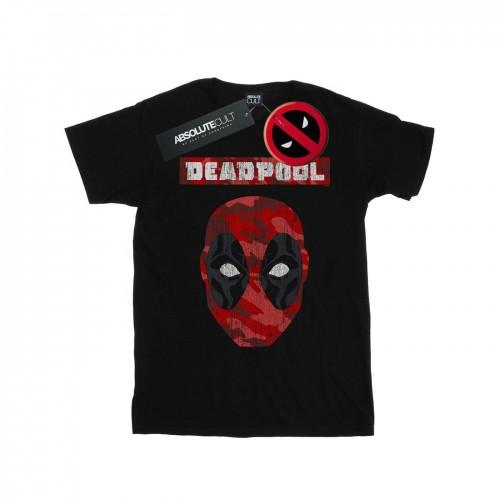 Marvel Mens Deadpool Camo Head T-Shirt