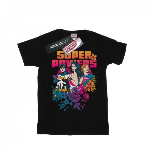 DC Comics Mens Super Powers Neon Floral T-Shirt