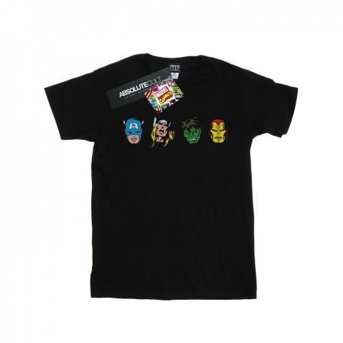 Marvel Mens Avengers Comic Heads T-Shirt