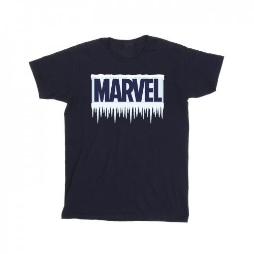 Marvel Mens Icicle Logo T-Shirt