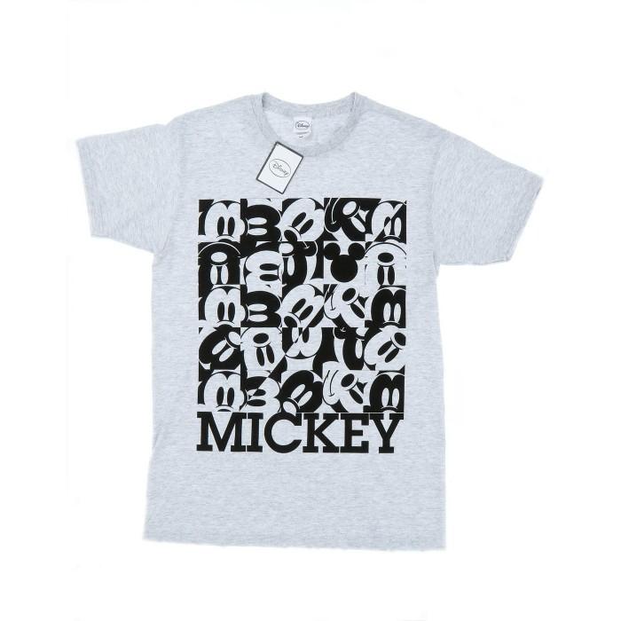Disney Mens Mickey Mouse Grid T-Shirt
