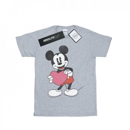 Disney Mens Mickey Mouse Valentine Heart T-Shirt
