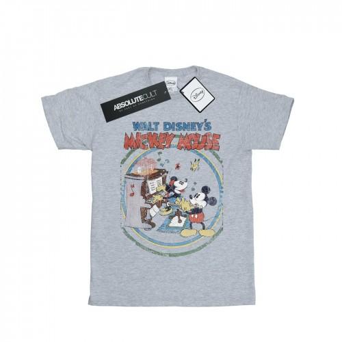 Disney Mens Mickey Mouse Piano T-Shirt
