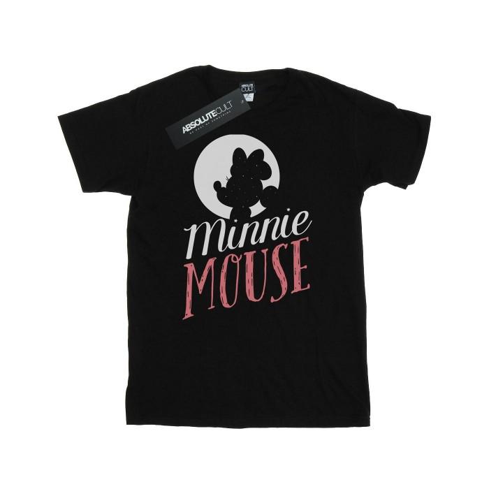 Disney Mens Minnie Mouse Moon Silhouette T-Shirt