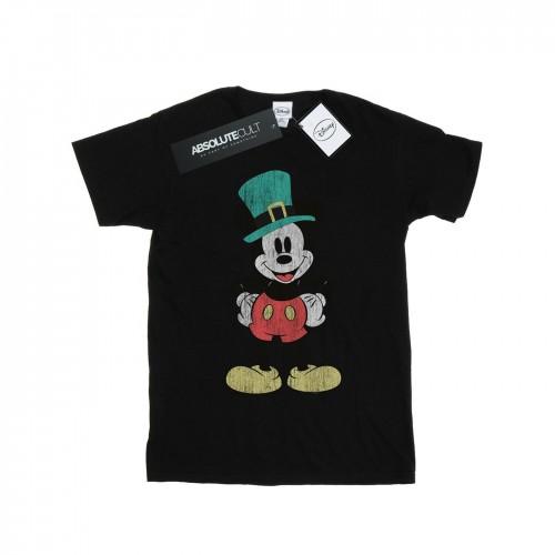 Disney Mens Mickey Mouse Leprechaun Hat T-Shirt