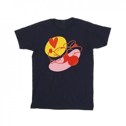Disney Mens Minnie Mouse Tongue Heart T-Shirt