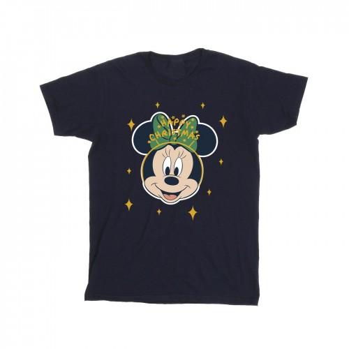 Disney Mens Minnie Mouse Happy Christmas T-Shirt