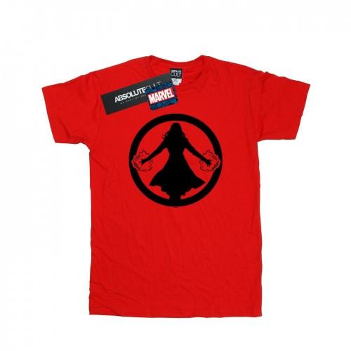Marvel Mens Scarlet Witch Symbol T-Shirt