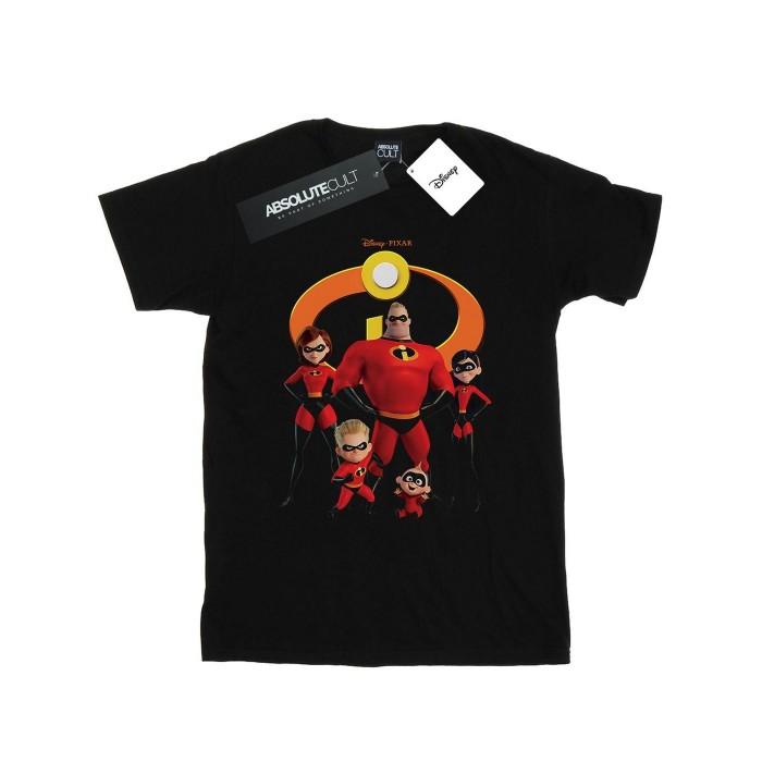 Disney Mens Incredibles 2 Group Logo T-Shirt