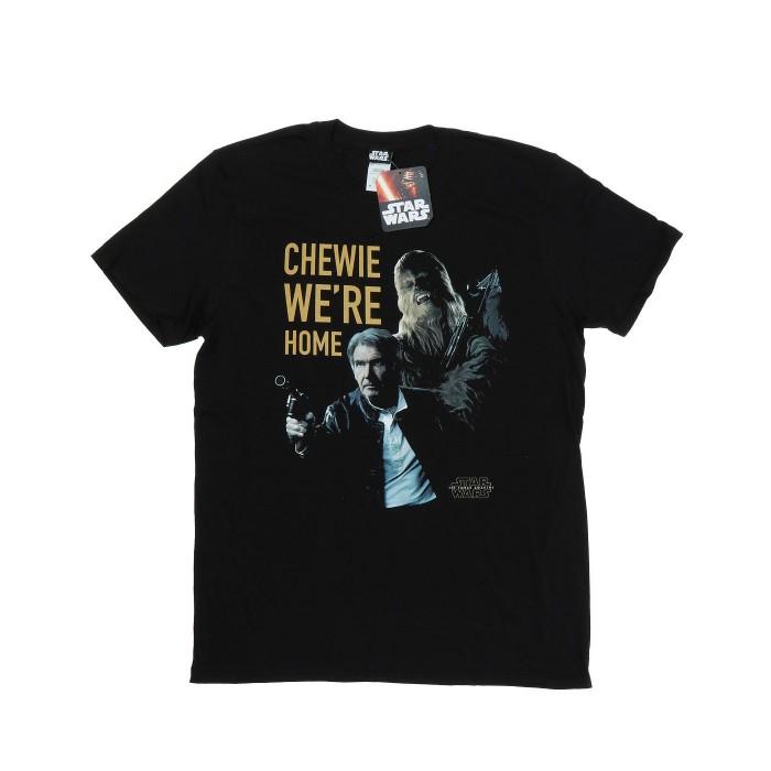 Star Wars Mens Force Awakens Chewie WeÂ´re Home T-Shirt