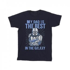Star Wars Mens Mandalorian Best Dad T-Shirt