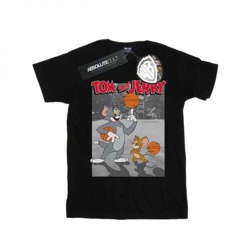 Tom And Jerry Mens Basketball Buddies T-Shirt