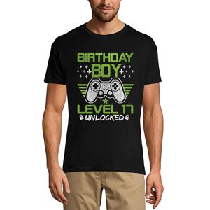 Ultrabasic Heren T-shirt feestvarken niveau 17 ontgrendeld - cadeau voor 17e verjaardag - Gamer T-shirt