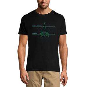 Ultrabasic Heren T-shirt Gamer Heartbeats - Normale hartslagen - Gamingkleding