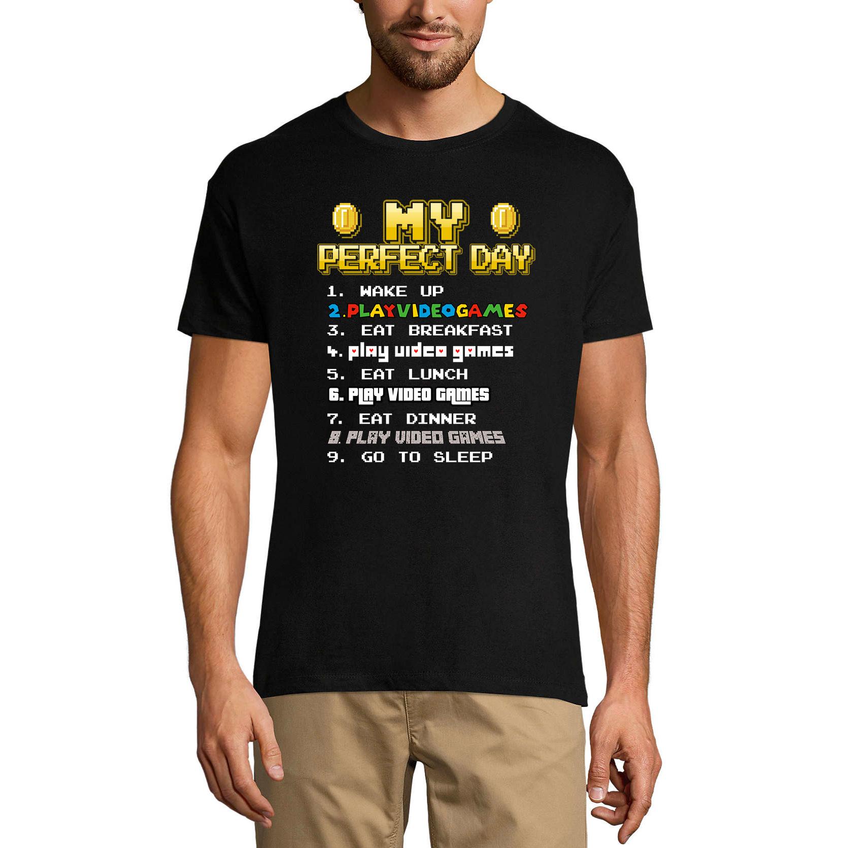 Ultrabasic Grafisch T-shirt voor heren My Perfect Day - Gamingkleding voor volwassenen