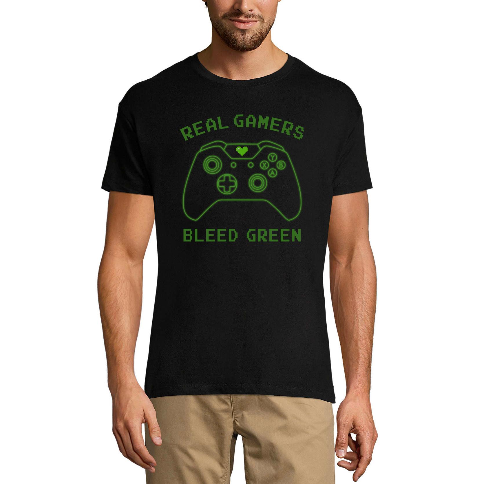 Ultrabasic Grafisch Heren T-shirt Real Gamers Bleed Green - Gamingkleding