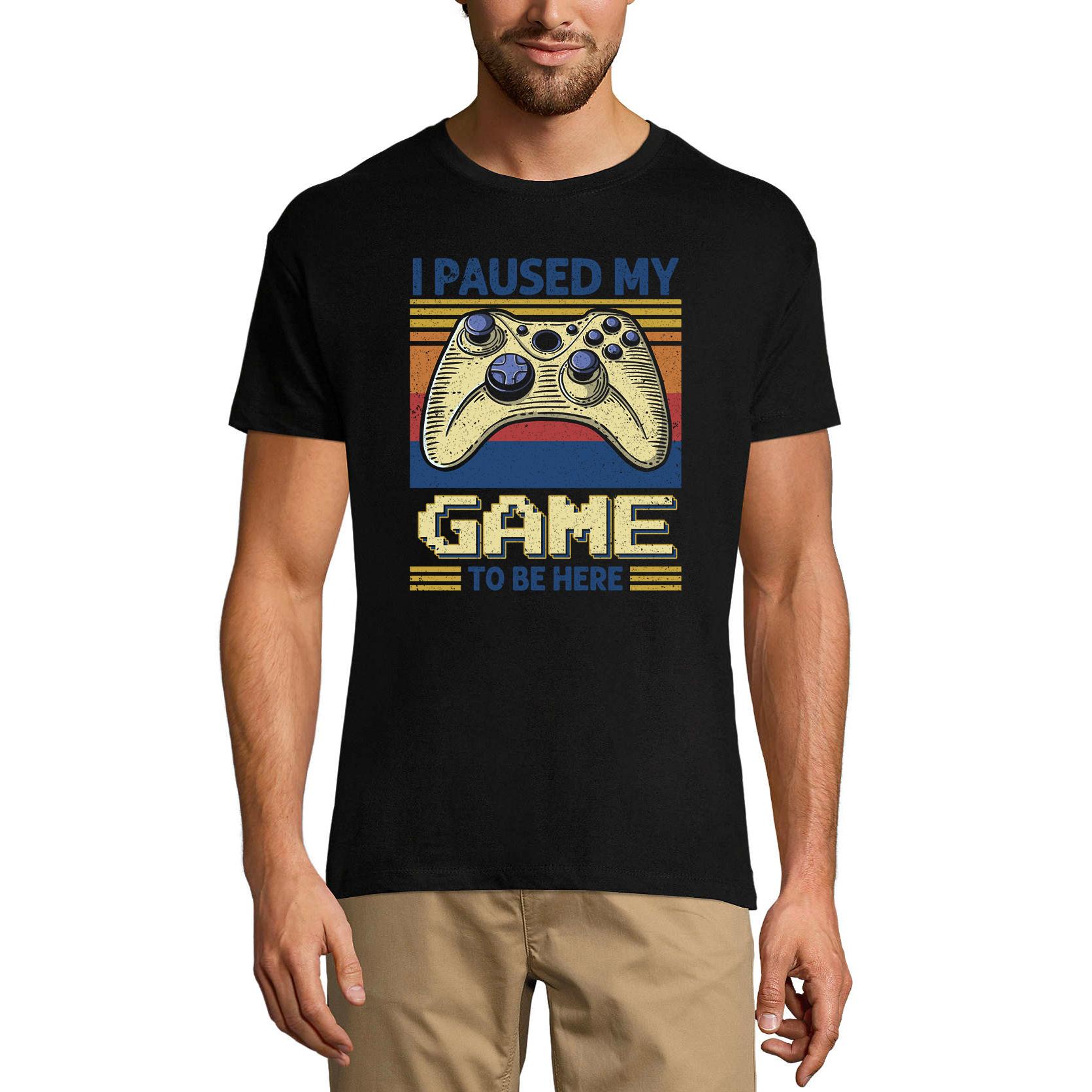 Ultrabasic Grafisch T-shirt voor heren Ik heb mijn spel gepauzeerd om hier te zijn - Gaming Quote