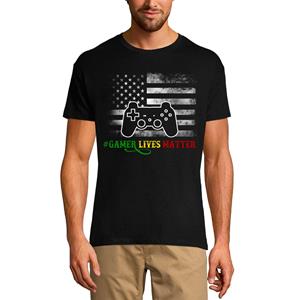 Ultrabasic Heren T-shirt Gamer Lives Matter - Amerikaanse vlag - Gamingkleding