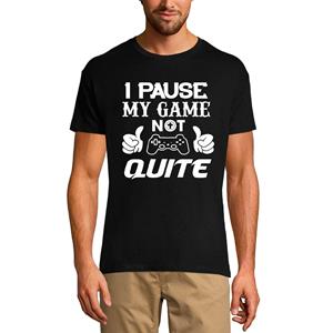 Ultrabasic Heren T-shirt Ik pauzeer mijn spel niet helemaal - Humorgrap - Grafische kleding