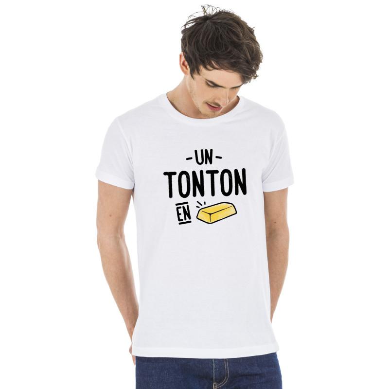 We are family T-shirt Homme - UN TONTON EN OR