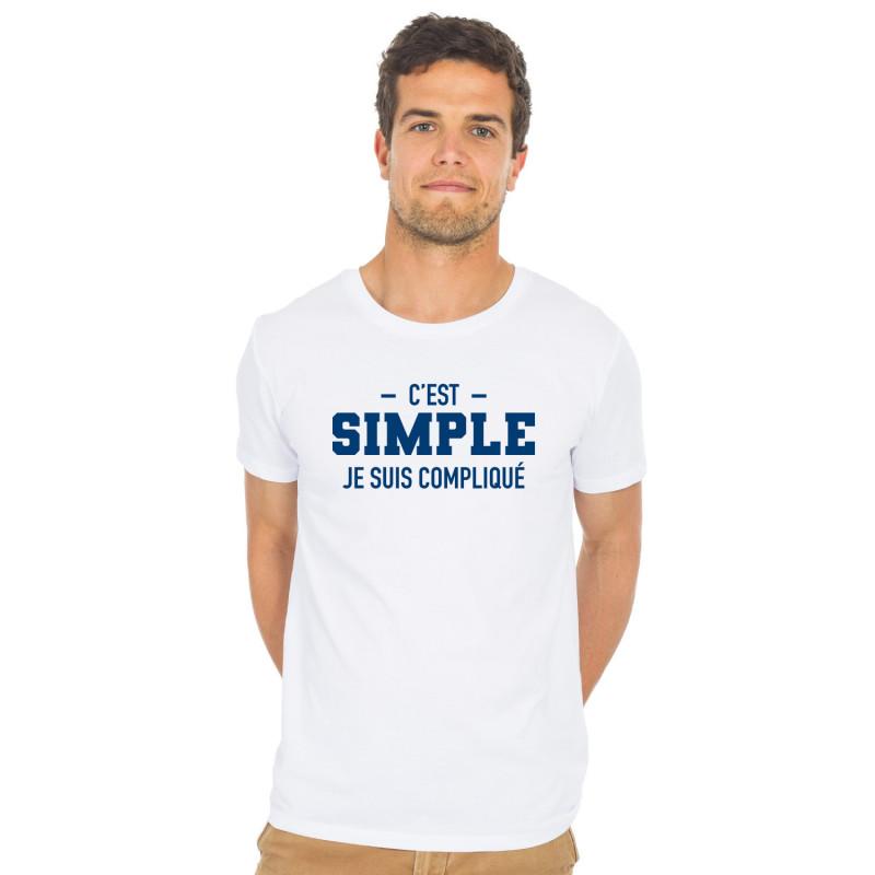 Les Éphémères Men's T-shirt - IT'S SIMPLE I AM COMPLICATED