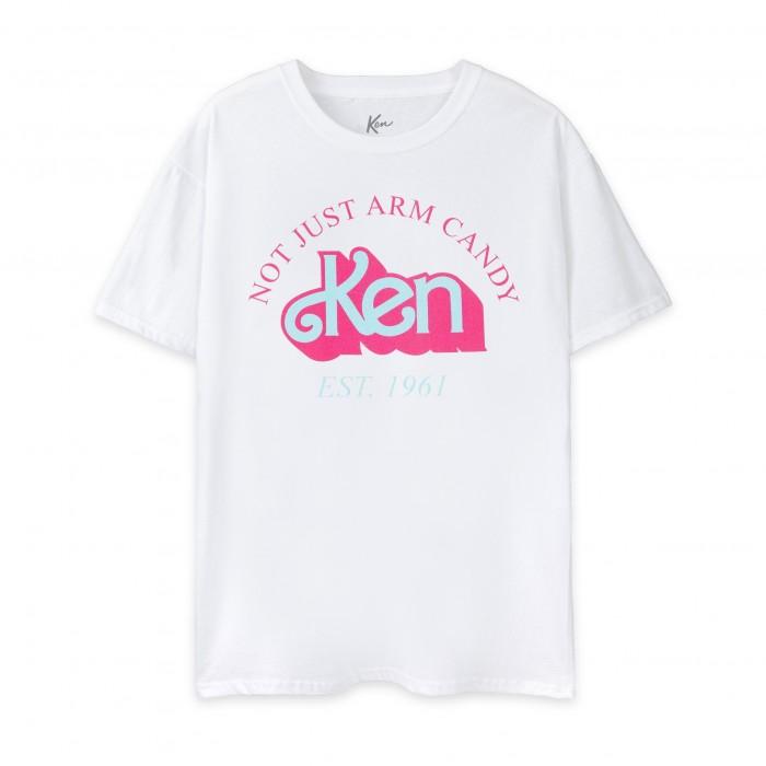 Barbie Mens Not Just Arm Candy Ken Retro Short-Sleeved T-Shirt