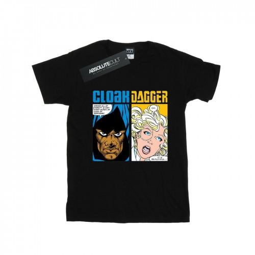 Marvel Mens Cloak And Dagger Comic Panels T-Shirt
