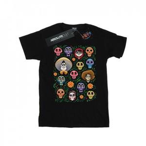 Disney Mens Coco Heads Pattern T-Shirt