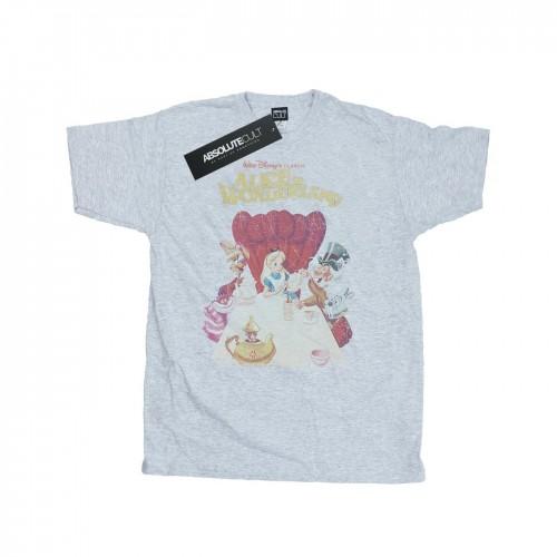 Disney Mens Alice In Wonderland Retro Poster T-Shirt
