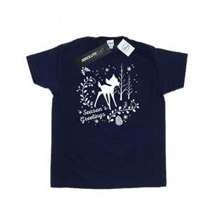 Disney Mens Bambi Christmas Greetings T-Shirt