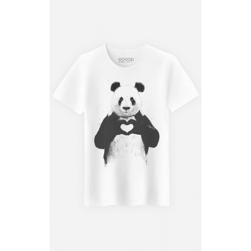 Le Roi du Tshirt Men's T-shirt - LOVE PANDA