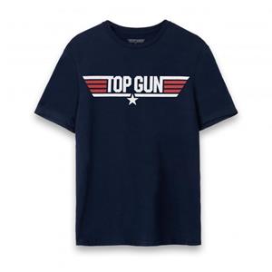 Top Gun Mens Maverick Logo Back Print T-Shirt
