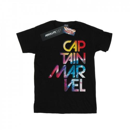 Marvel Mens Captain  Galactic Text T-Shirt