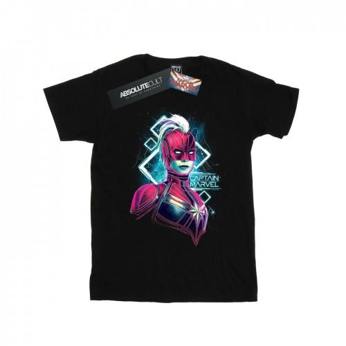 Marvel Mens Captain  Neon Warrior T-Shirt