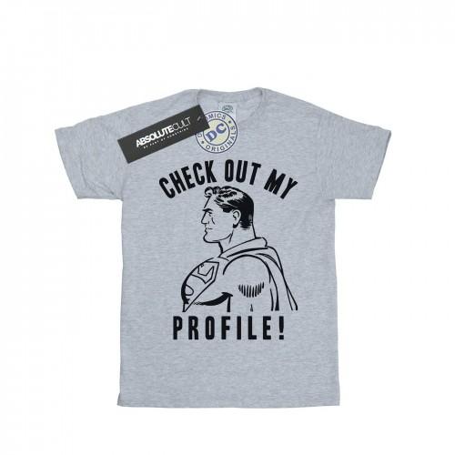DC Comics Mens Superman Check Out My Profile T-Shirt