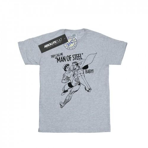 DC Comics Mens Superman Steel Baby T-Shirt