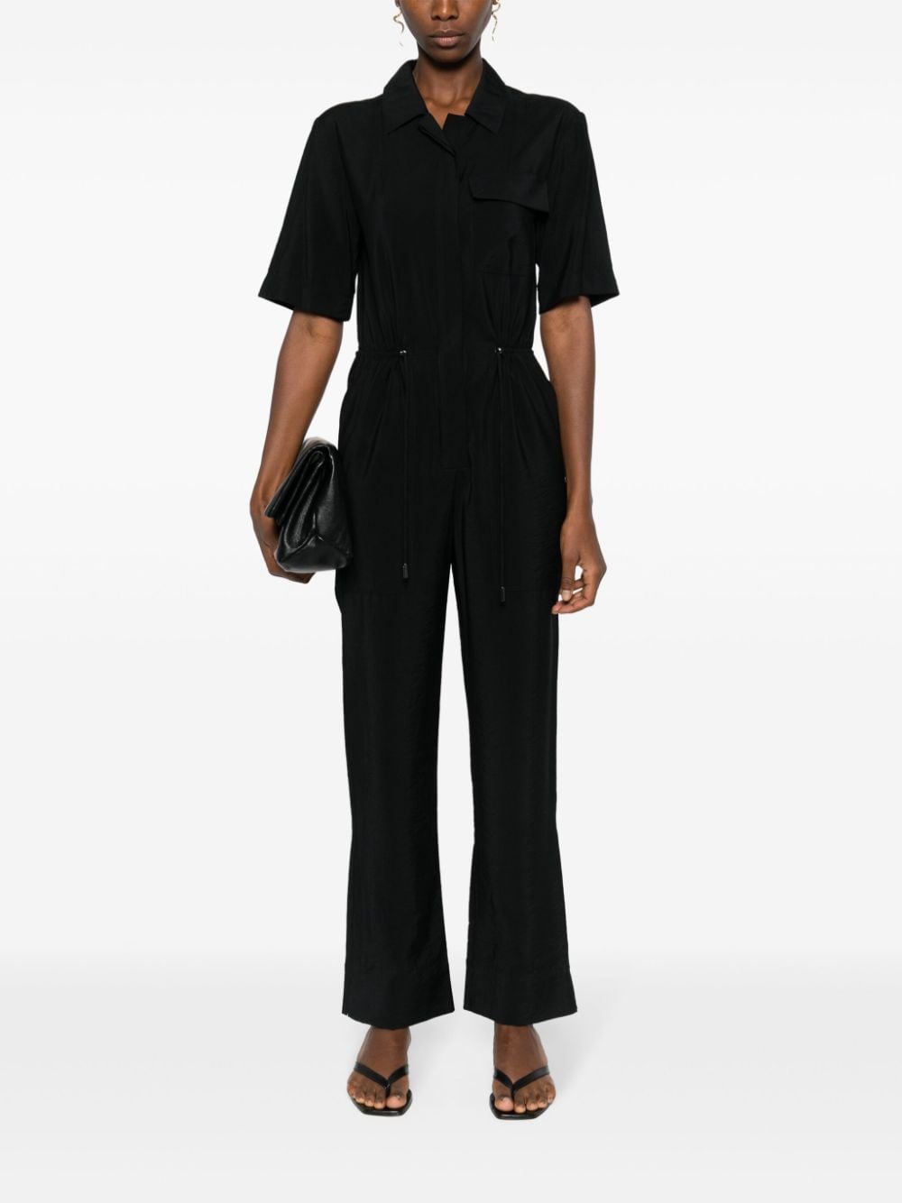 Calvin Klein Getextureer blouse - Zwart