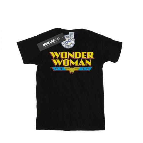 DC Comics Mens Wonder Woman Text Logo T-Shirt