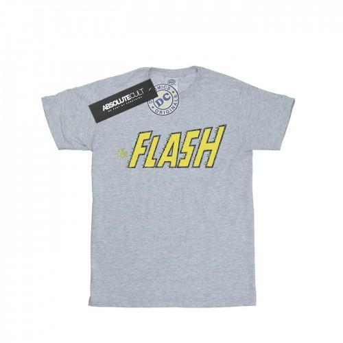 DC Comics Mens Flash Crackle Logo T-Shirt