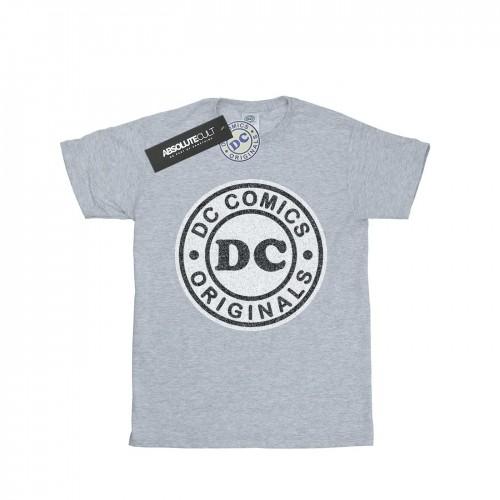 DC Comics Mens DC Originals Crackle Logo T-Shirt