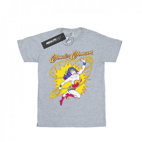 DC Comics Mens Wonder Woman Leap T-Shirt